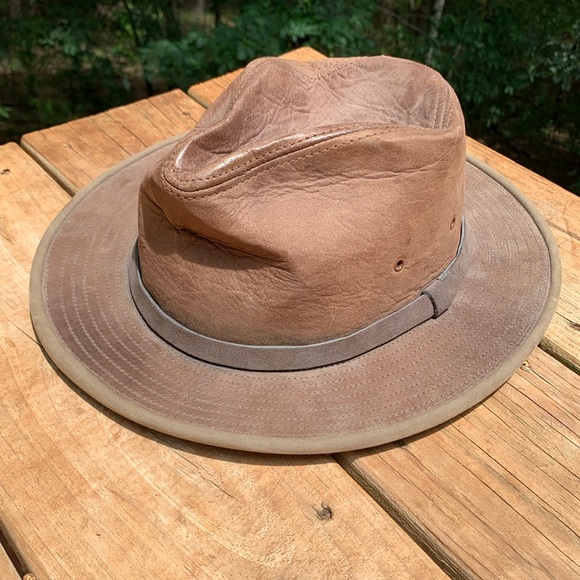 Adventure Bound Other - ADVENTURE BOUND BROWN LEATHER HAT XL